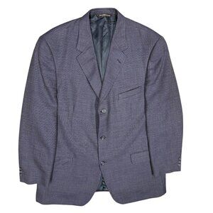 Coppley Wool Linen Silk Blazer Hopsack Sport Jacket Blue 46 L